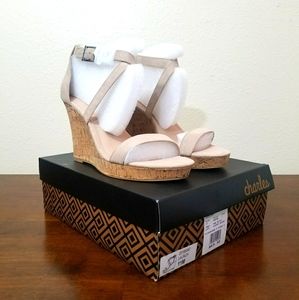 Charles David Open-Toe Wedge Heels